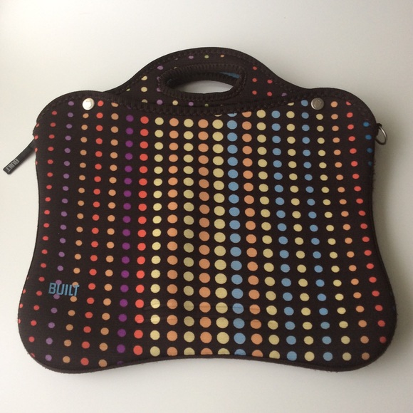 BUILT Handbags - BUILT 15” Laptop or Device Zip Case | Polka Dot